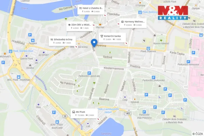 Pronájem bytu 2+1, Písek - Budějovické Předměstí, Švantlova, 60 m2