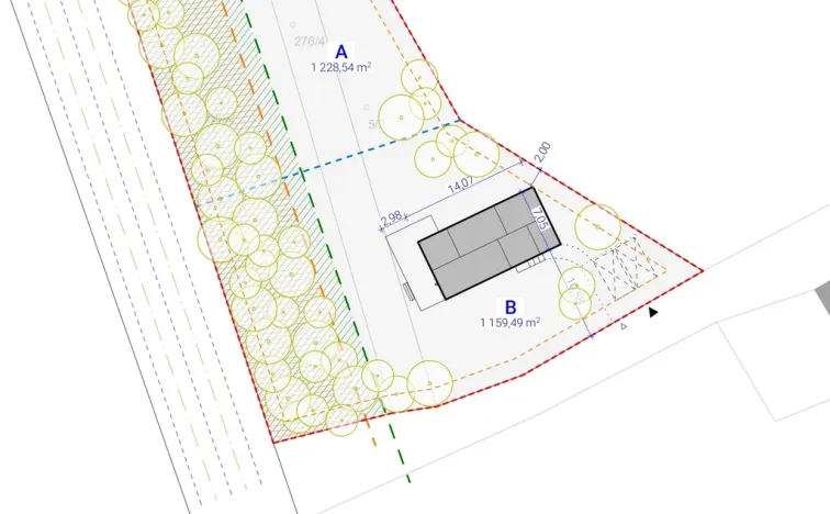 Prodej pozemku pro bydlení, Osečná - Chrastná, 1159 m2