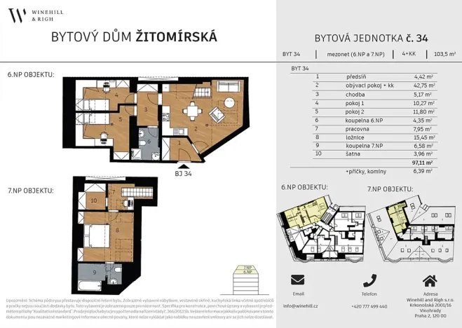 Prodej bytu 4+kk, Praha - Vršovice, Žitomírská, 103 m2