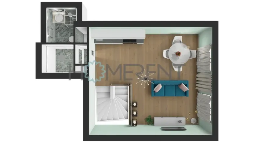 Pronájem bytu 2+kk, Praha - Karlín, Peckova, 86 m2