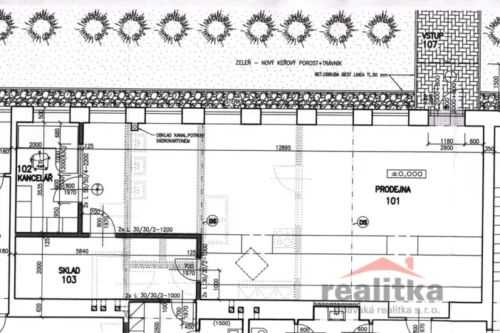 Pronájem obchodního prostoru, Opava - Jaktař, Palhanecká, 90 m2