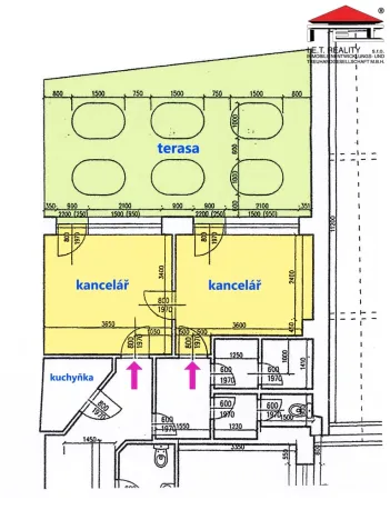 Pronájem kanceláře, Praha - Nové Město, Zlatnická, 23 m2
