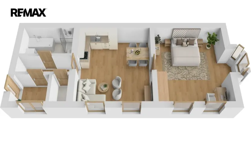Pronájem bytu 2+kk, Police nad Metují, Masarykovo náměstí, 47 m2