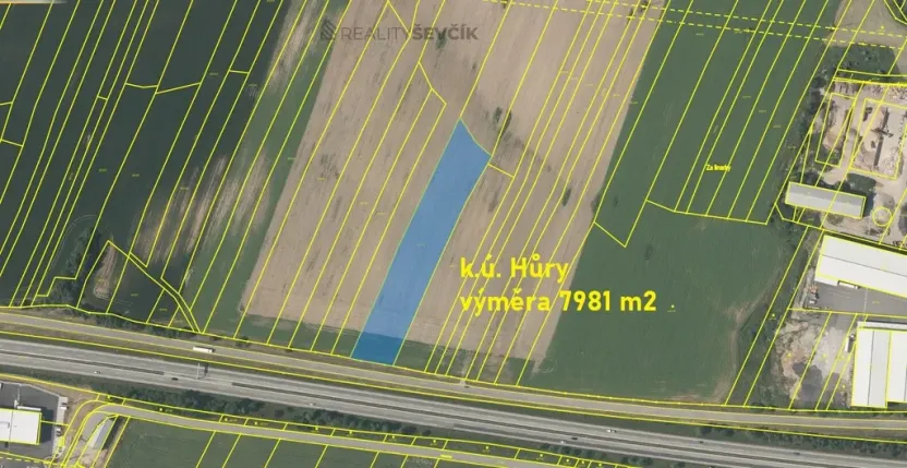 Prodej komerčního pozemku, Hůry, 7981 m2