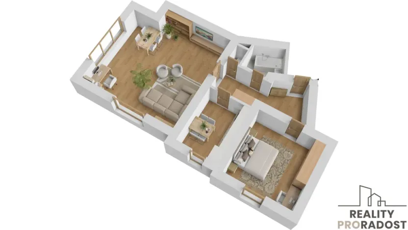 Prodej bytu 2+1, Opava - Předměstí, Komenského, 77 m2