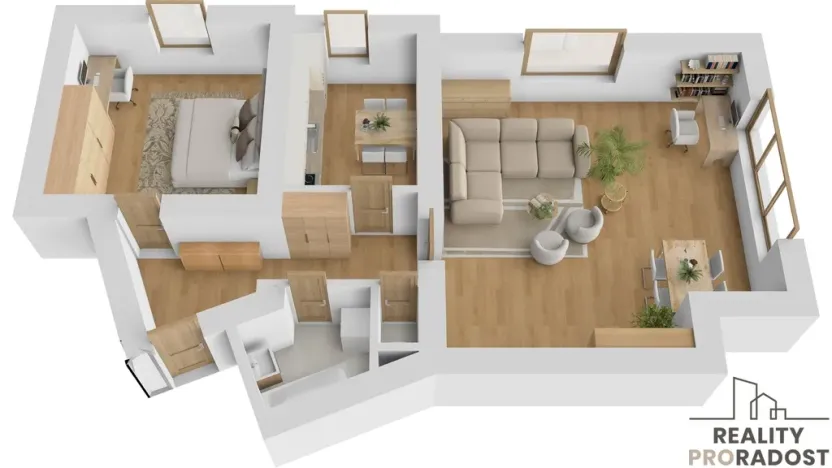 Prodej bytu 2+1, Opava - Předměstí, Komenského, 81 m2