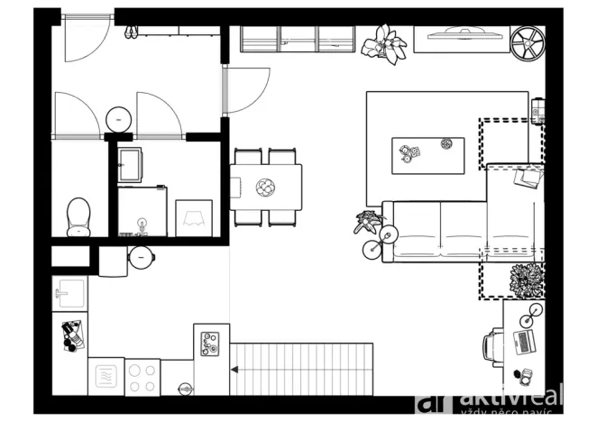 Prodej bytu 2+kk, Šestajovice, Komenského, 63 m2