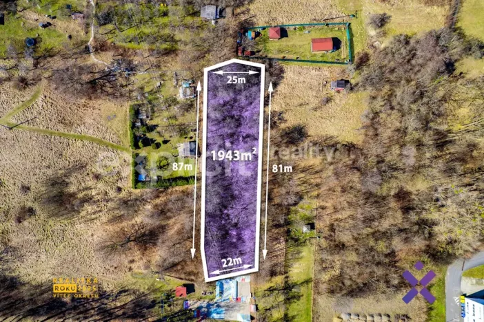 Prodej pozemku, Bojkovice, 1943 m2