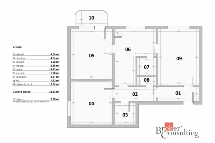 Prodej bytu 3+1, Jihlava, Březinova, 72 m2