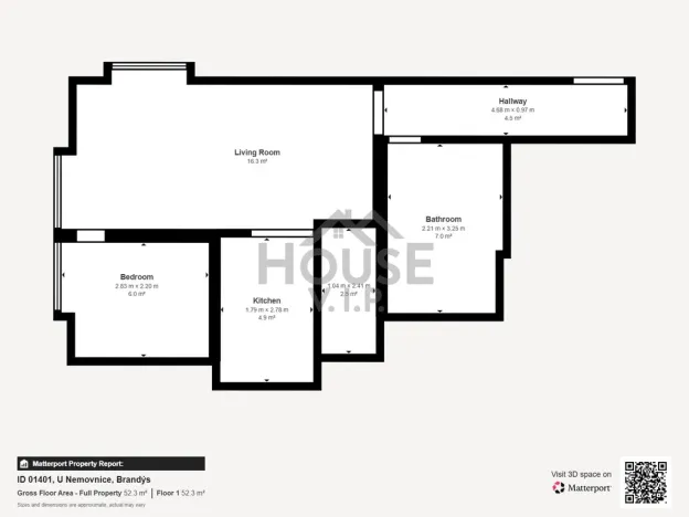 Prodej bytu 2+kk, Brandýs nad Labem-Stará Boleslav, U nemocnice, 42 m2