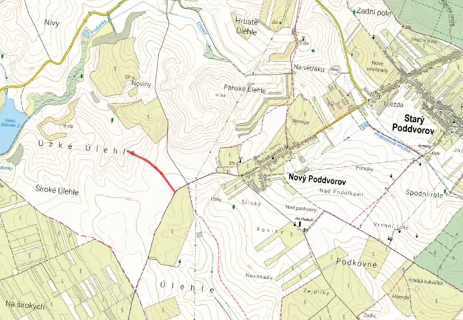 Prodej pole, Nový Poddvorov, 3277 m2