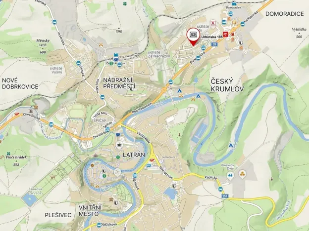 Pronájem bytu 1+kk, Český Krumlov - Domoradice, Urbinská, 31 m2