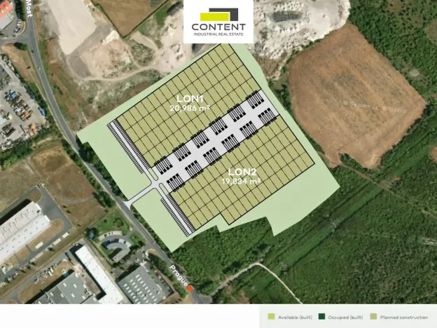 Pronájem skladu, Louny, Václava Majera, 5000 m2