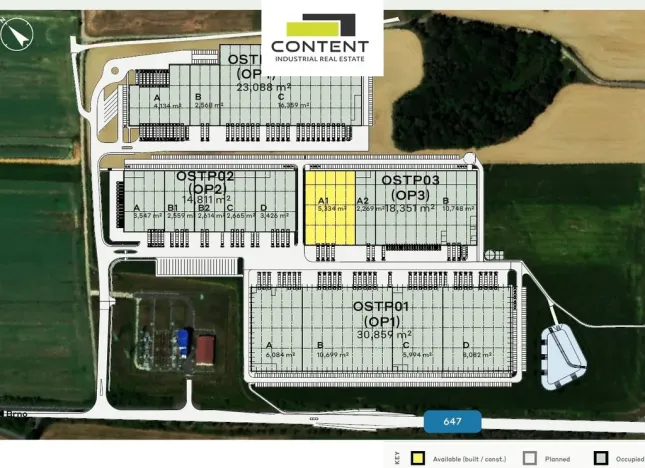 Pronájem výrobních prostor, Ostrava - Poruba, Záhumenní, 7461 m2