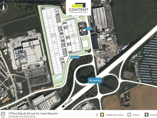 Pronájem výrobních prostor, Žebrák, Tovární, 2968 m2