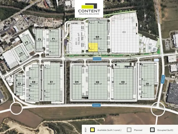 Pronájem skladu, Brno - Slatina, Tuřanka, 14966 m2