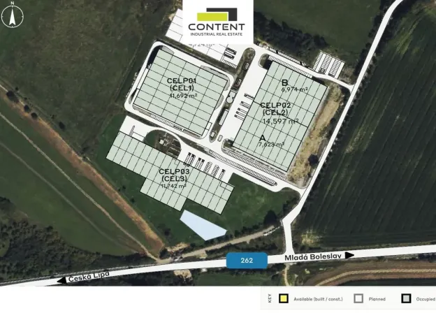 Pronájem výrobních prostor, Česká Lípa - Dobranov, 2800 m2