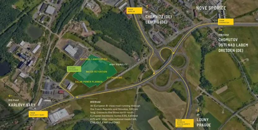 Pronájem výrobních prostor, Chomutov, Karlovarská, 11500 m2