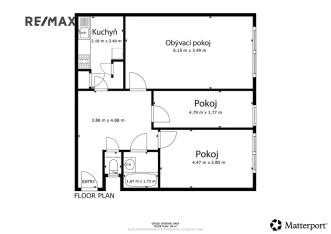 Prodej bytu 3+1, Praha - Chodov, Mikulova, 64 m2