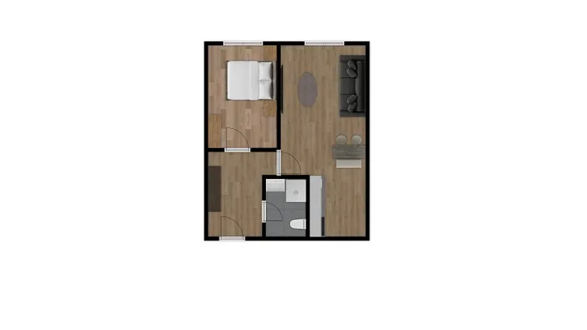 Pronájem bytu 2+kk, Teplice, Slovenská, 41 m2