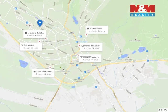 Prodej bytu 3+1, Cvikov - Cvikov II, Sídliště, 76 m2