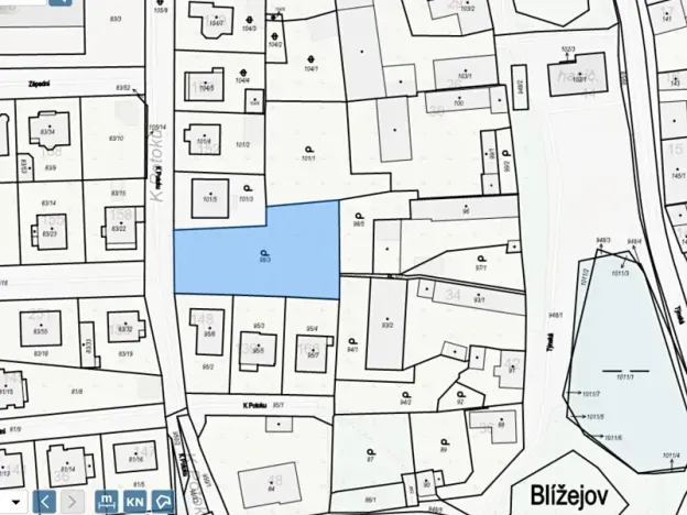 Prodej zahrady, Blížejov, K Potoku, 1450 m2