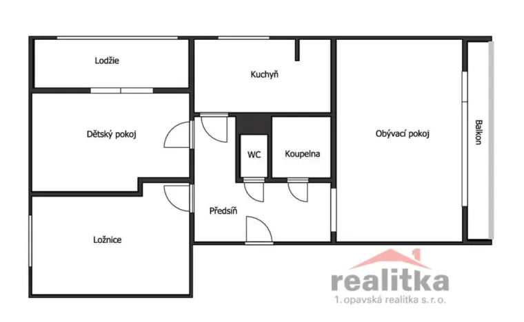 Prodej bytu 3+1, Otice, Opavská, 64 m2