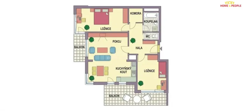 Prodej bytu 3+kk, Praha - Vysočany, Pod Harfou, 80 m2