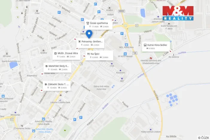 Pronájem bytu 1+1, Kutná Hora, Na Studních, 32 m2