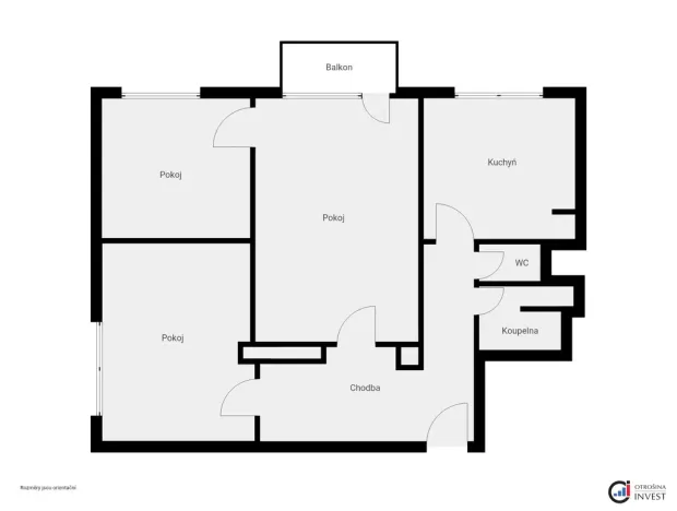 Prodej bytu 3+1, Pardubice - Zelené Předměstí, Benešovo náměstí, 73 m2