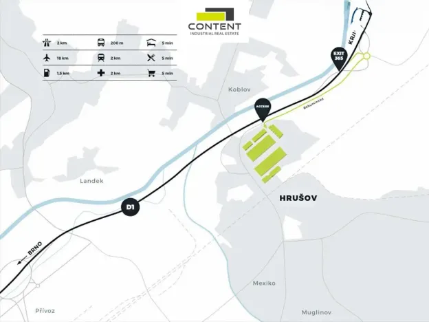 Pronájem skladu, Ostrava - Hrušov, Žižkova, 4200 m2