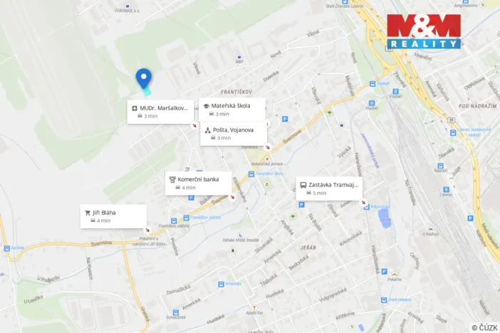 Prodej pozemku pro bydlení, Liberec - Liberec X-Františkov, 1627 m2