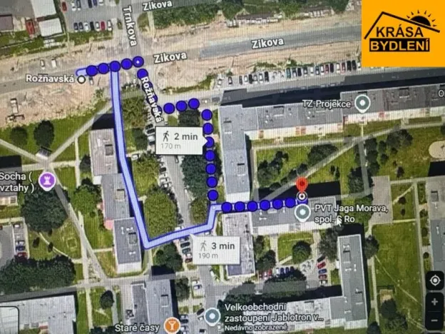 Pronájem bytu 2+1, Olomouc - Nové Sady, 45 m2