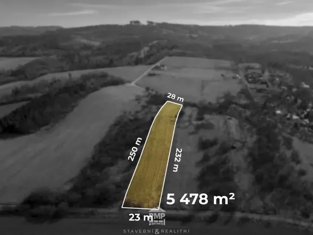 Prodej louky, Cetkovice, 5478 m2