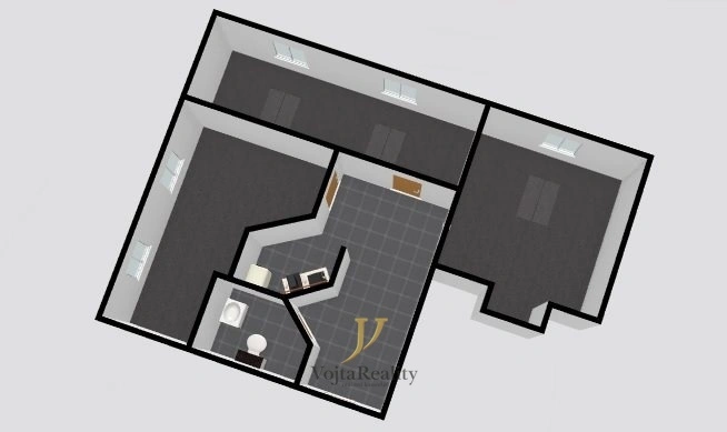 Pronájem kanceláře, Olomouc - Hodolany, Blanická, 65 m2