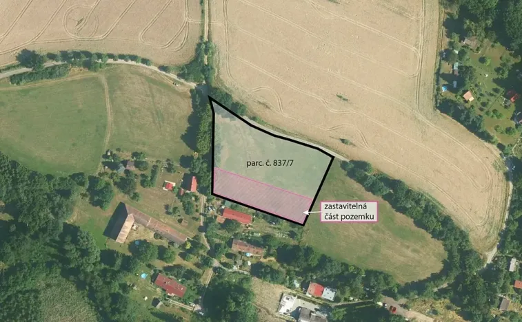 Prodej podílu pozemku pro bydlení, Přestavlky u Čerčan, 4332 m2