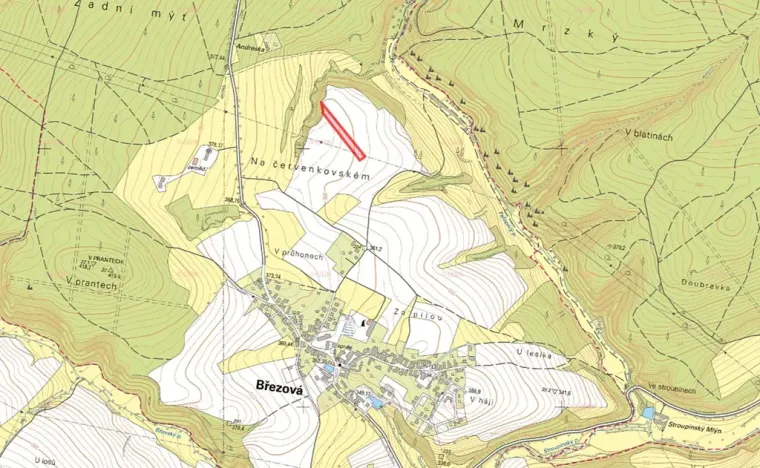 Prodej pole, Březová, 5768 m2