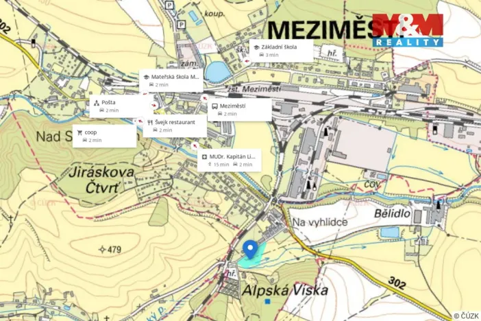 Prodej pozemku pro bydlení, Meziměstí, 1747 m2
