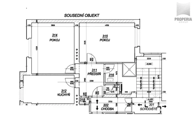 Pronájem bytu 2+1, Brno, Srbská, 53 m2