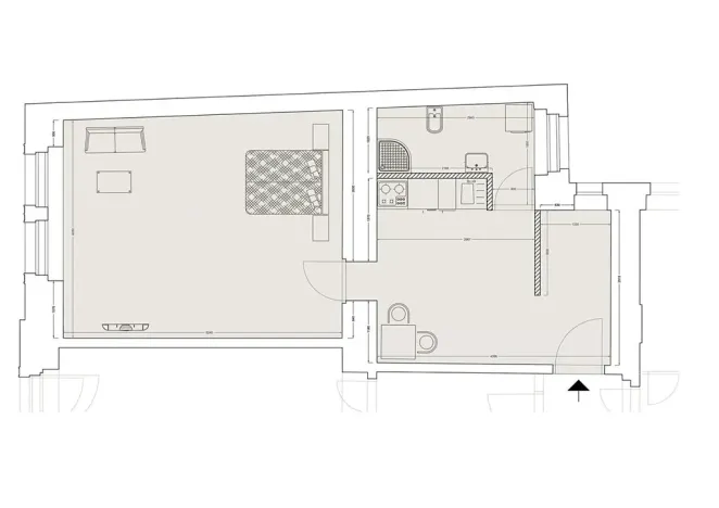 Pronájem bytu 2+kk, Praha - Nové Město, Lípová, 41 m2