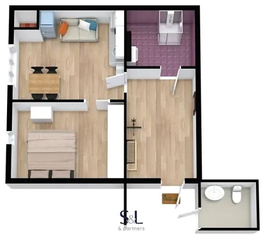 Pronájem bytu 1+1, Roudnice nad Labem, Riegrova, 37 m2