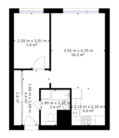 Prodej bytu 2+kk, Beroun, Košťálkova, 40 m2