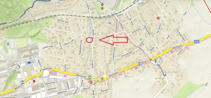 Prodej pozemku pro bydlení, Krupka, Angreštový sad, 873 m2