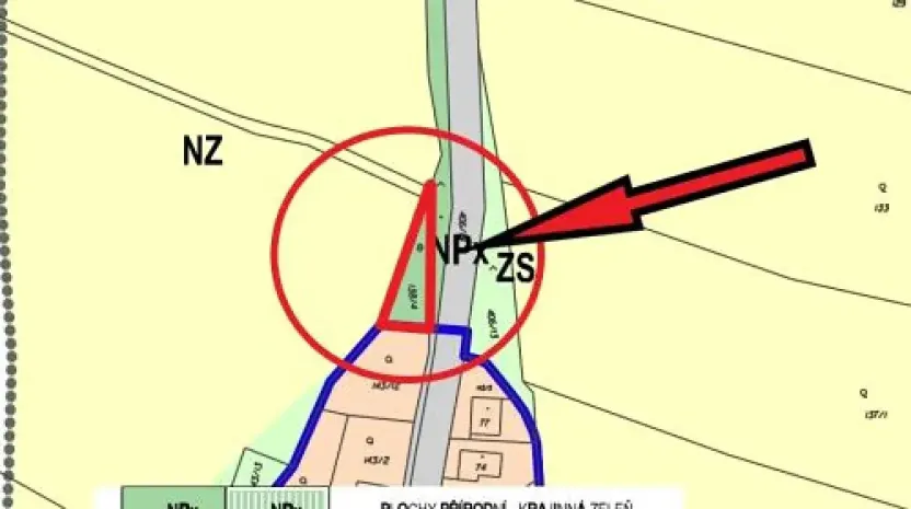 Prodej zahrady, Klopina, 261 m2