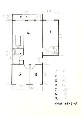 Pronájem bytu 4+kk, Praha - Řepy, Španielova, 93 m2