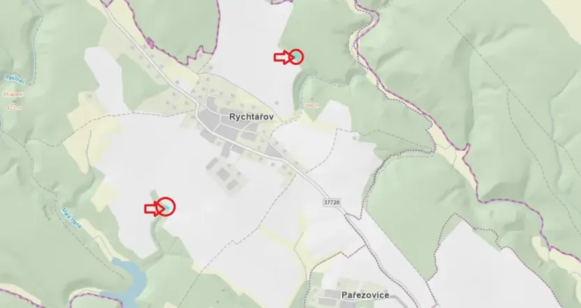 Prodej lesa, Vyškov, 1783 m2