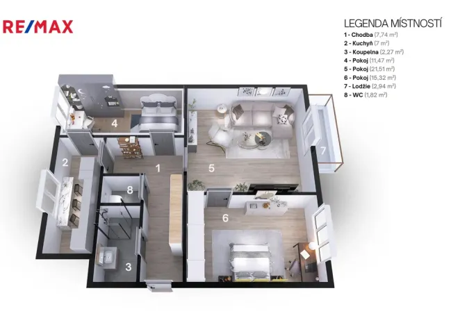 Prodej bytu 3+1, Hradec Králové - Malšovice, Kpt. Fechtnera, 70 m2