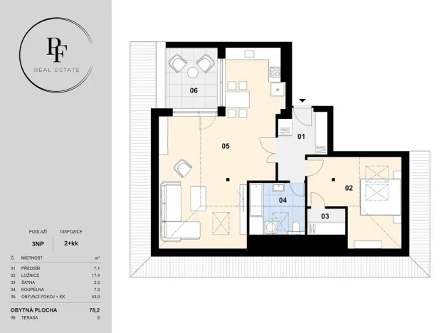Prodej bytu 2+kk, Benátky nad Jizerou - Benátky nad Jizerou I, Dražická, 78 m2