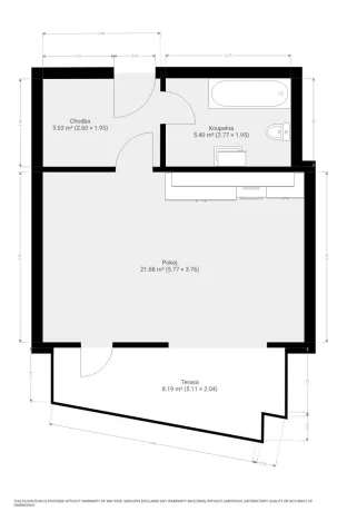 Pronájem bytu 1+kk, Brno - Zábrdovice, Bratislavská, 34 m2