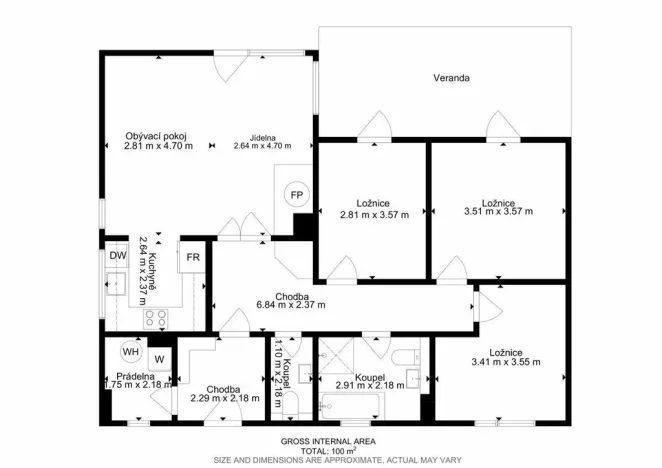 Pronájem rodinného domu, Radostice, Nová, 90 m2